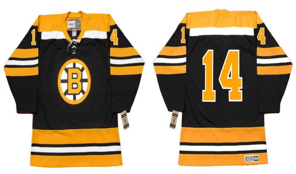 2019 Men Boston Bruins 14 Samsonov Black CCM NHL jerseys